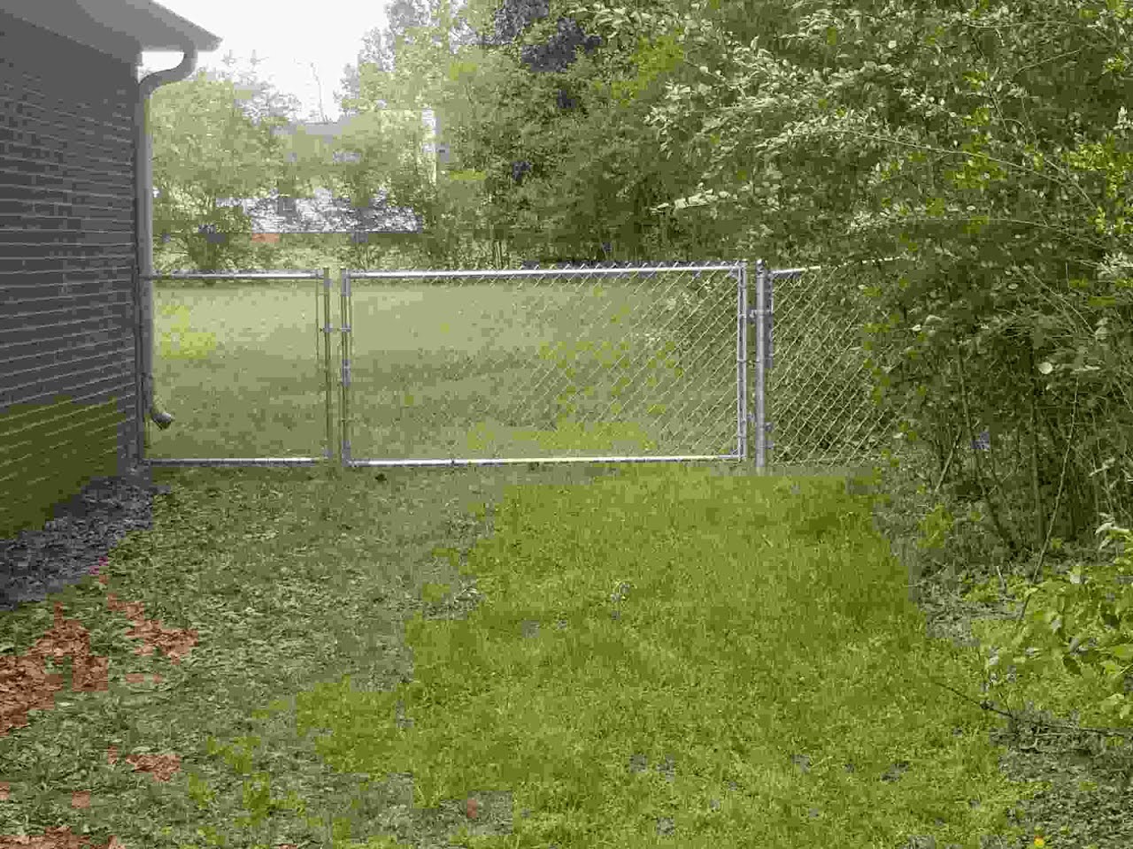 fence installation with gate